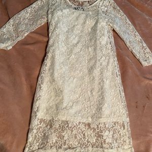 White lace dress